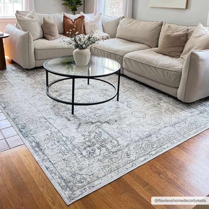Hera Olive - Washable Rug - Made in Turkey - Various Sizes