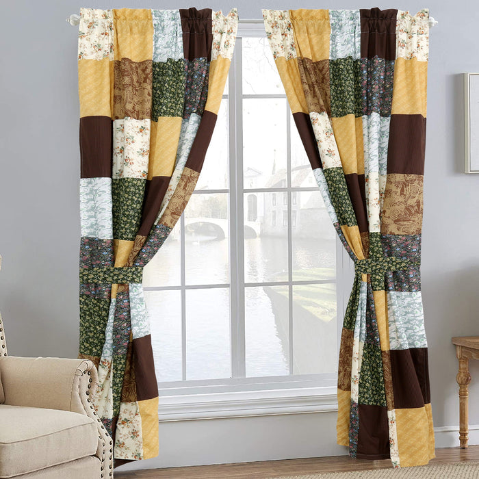 Huitt - Real Patchwork  -Cotton 3-Piece Reversible Quilt Bedding Set