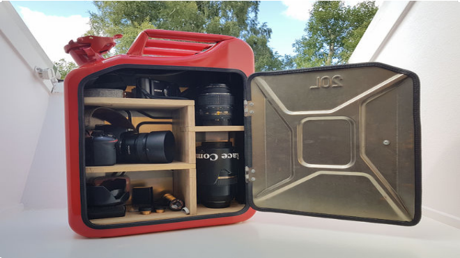 Jerry Can Bar Cabinet DIY Plans - Portable Canister Mini Bar Carrier Organizer