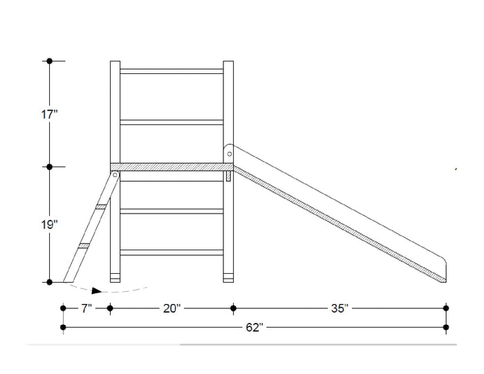 Kids Indoor Outdoor Slide DIY Plans - Toddler Backyard Playground Playset