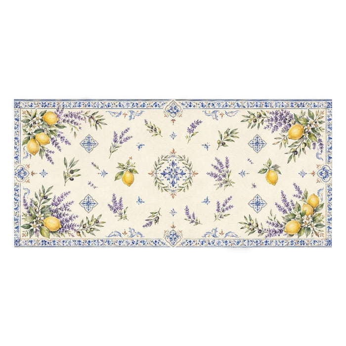Lavender & Limone Limited-Edition Cotton-Linen Tablecloth