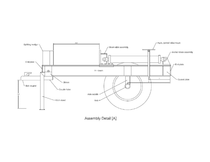 Log Splitter DIY Plans - Firewood Wood Splitter Building - 20 Ton - Build Your Own