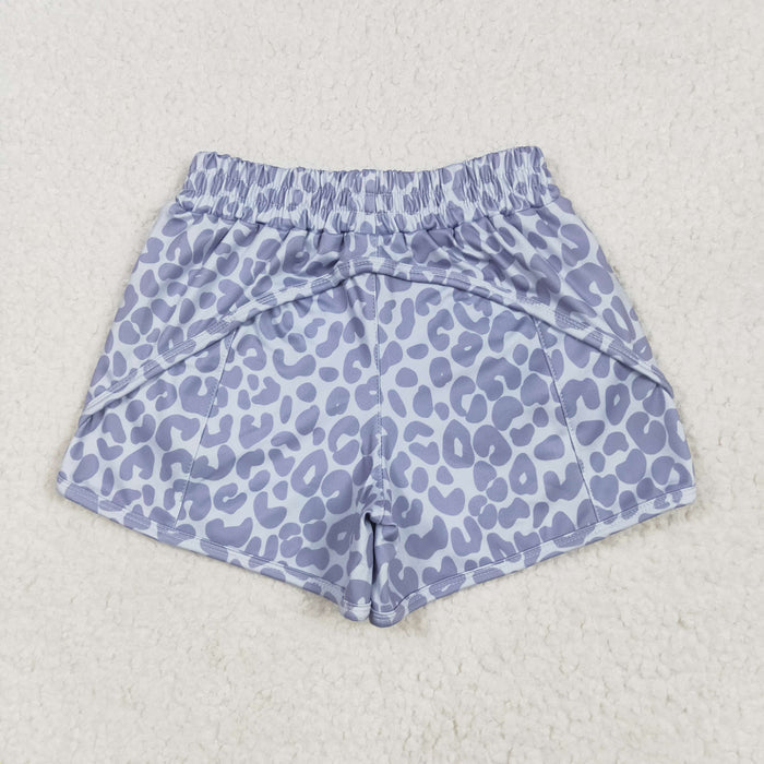 Mama and Me Colorful Leopard Sprinkles Yoga Active Shorts Bottoms