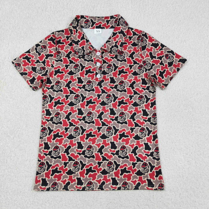 Matching Father & Son Polo Shirts - Sport Team Georgia Camo Short Sleeve Top