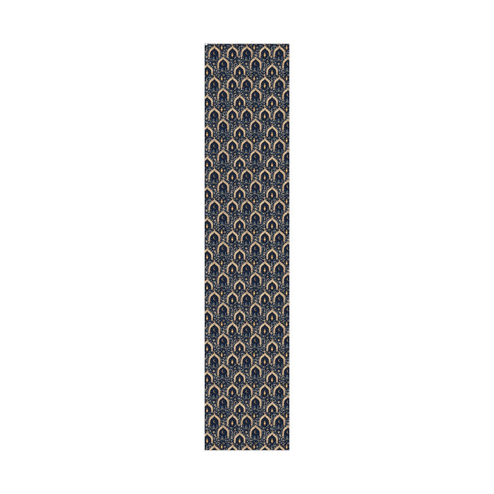 Moon & Lantern Gift Wrap Paper — Navy Islamic Eid Ramadan Wrapping Sheets