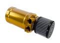 Motion Raceworks Top Loader Billet Oil Catch Can Gold Anodized ( Dual 10 AN Port ) - Motion Raceworks