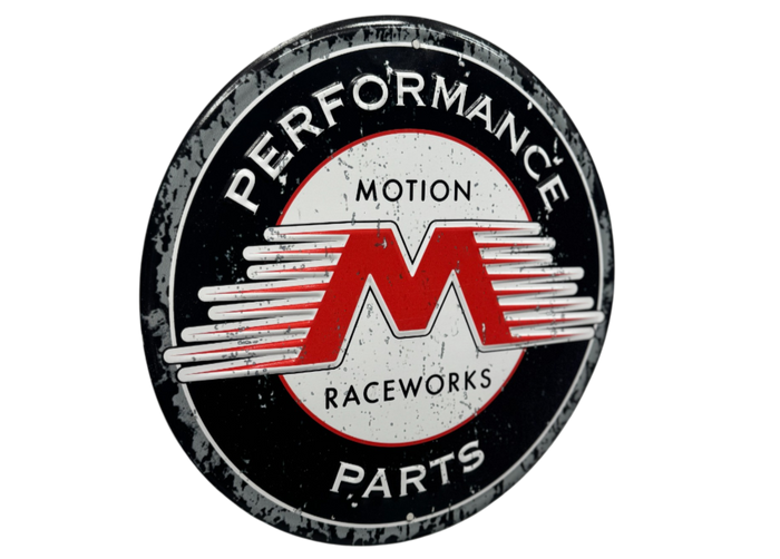Motion Raceworks 12" Stamped Metal Sign - Motion Raceworks