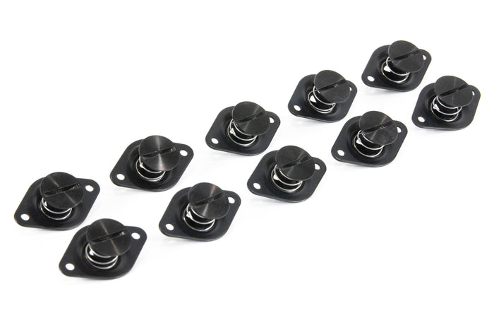 Motion Raceworks 1982-92 Third Gen Camaro F-Body Dzus Hood Rails (51") (Black Anodized)-Motion Raceworks-Motion Raceworks