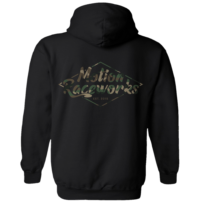 Motion Raceworks Camo Print Pull Over Hoodie - Motion Raceworks