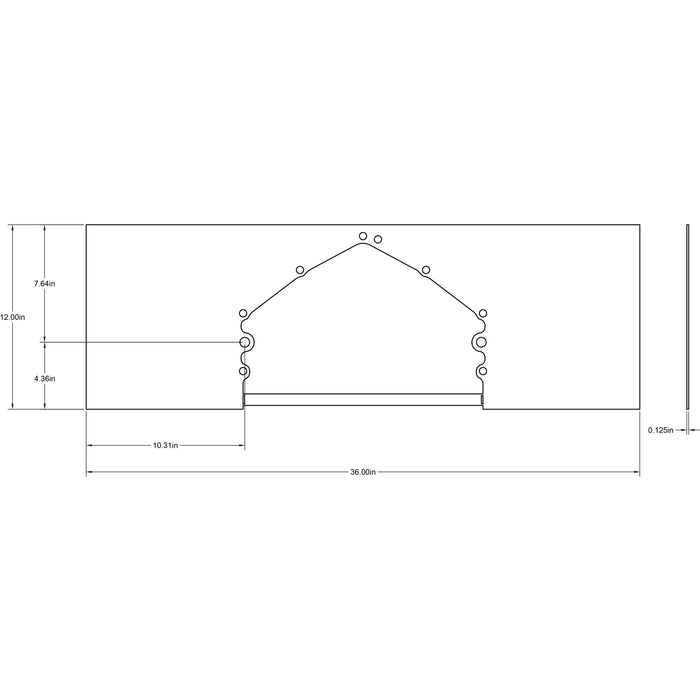 Motion Raceworks LS/LT/SBC/BBC Rear Mid Plate .120" Thick Steel-Motion Raceworks-Motion Raceworks