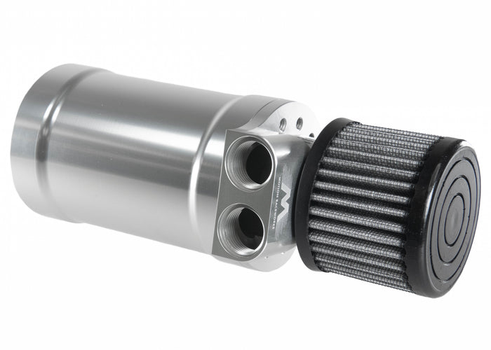 Motion Raceworks Top Loader Billet Oil Catch Can Clear Anodized ( Dual 10 AN Port ) 32-100CLR-Motion Raceworks-Motion Raceworks