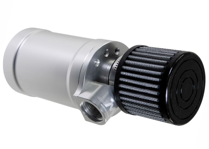 Motion Raceworks Top Loader Billet Oil Catch Can Clear Anodized ( Single 12 AN Port ) - Motion Raceworks