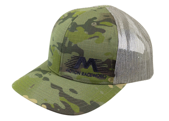 Multi Camo/Gray & Black Motion Snapback Hat