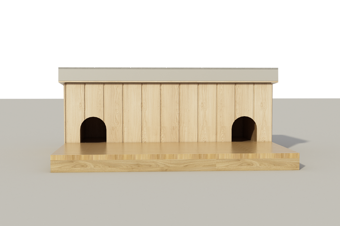 Multiple Medium sized Dog House with Patio Free DIY Plans - Pet Puppy Outdoor Shelter Kennel Doghouse