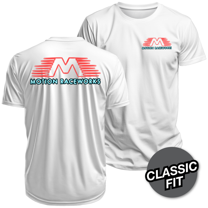 Neon Flying M White Shirt (Gildan Material)