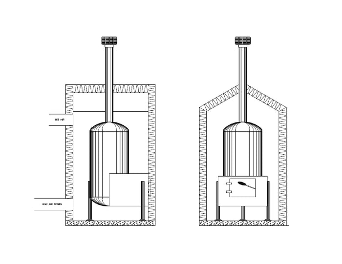 Outdoor Wood Furnace Plans - DIY House Central Heat Boiler