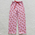 P0155 Adult Debbie Cake Pink Print Woman Christmas Bottom Pajamas Pants