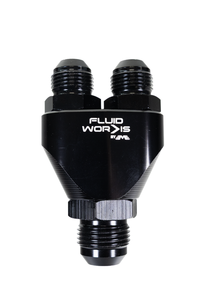 12AN TO DUAL 10AN Y FITTING - Motion Raceworks