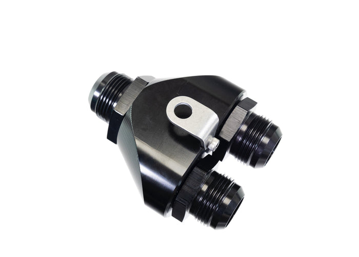 Parallel Billet Y Block w/ bracket 20 ORB / (2) 16 ORB