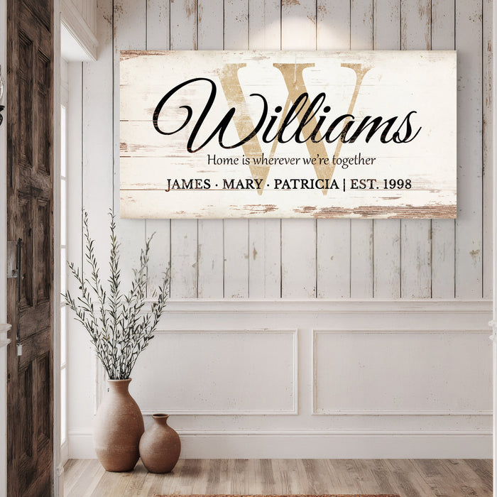 Personalized Family Sign XI