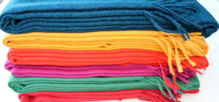 Peruvian 100% Cria fiber Alpaca Throw - Made in Peru  -