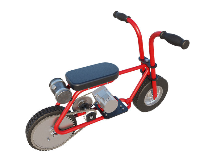 Pocket Mini Bike DIY Plans - Homemade Mini Electric Motorcycle - Motor Engine Motorcycle