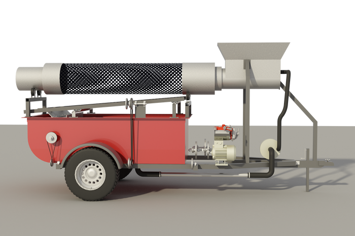 Portable Gold Trommel DIY Plans - Trailer Mounted Gold Prospecting Mining Equipment 9'