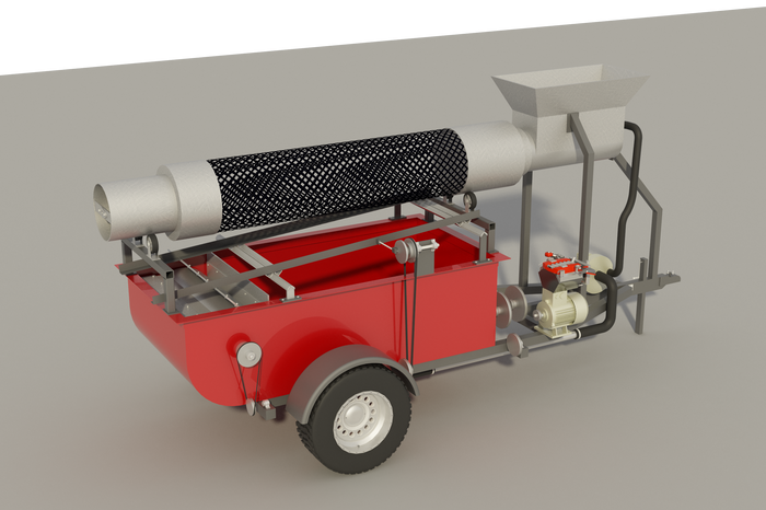 Portable Gold Trommel DIY Plans - Trailer Mounted Gold Prospecting Mining Equipment 9'