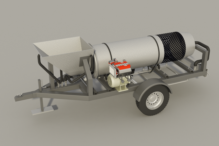 Portable Gold Trommel DIY Plans - Trailer Mounted Gold Prospecting Mining Equipment 9'