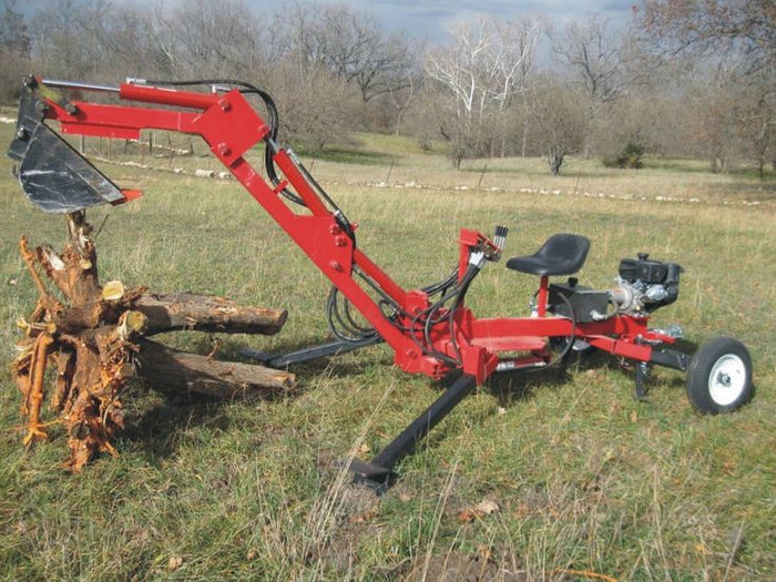 Portable Towable Backhoe DIY Plans - Track Hoe Excavator Garden Digger Build Your Own