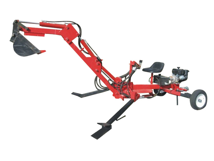 Portable Towable Backhoe DIY Plans - Track Hoe Excavator Garden Digger Build Your Own