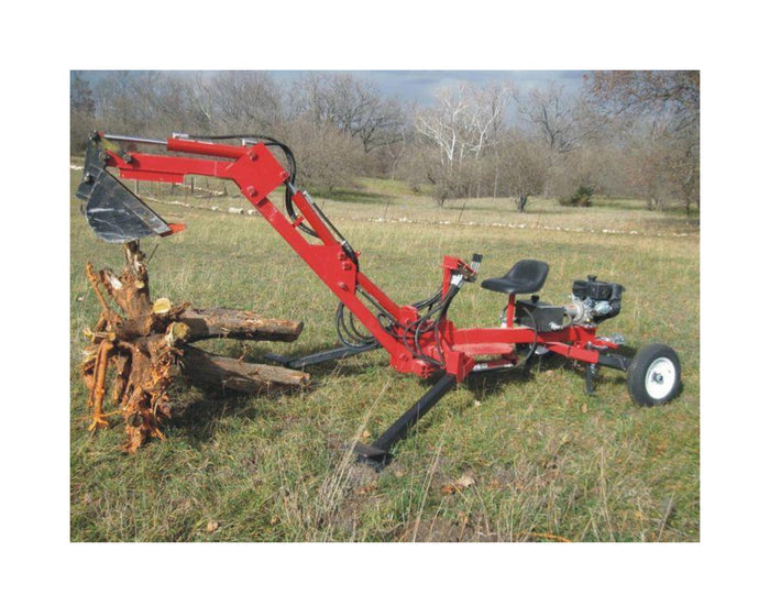 Portable Towable Backhoe DIY Plans - Track Hoe Excavator Garden Digger Build Your Own