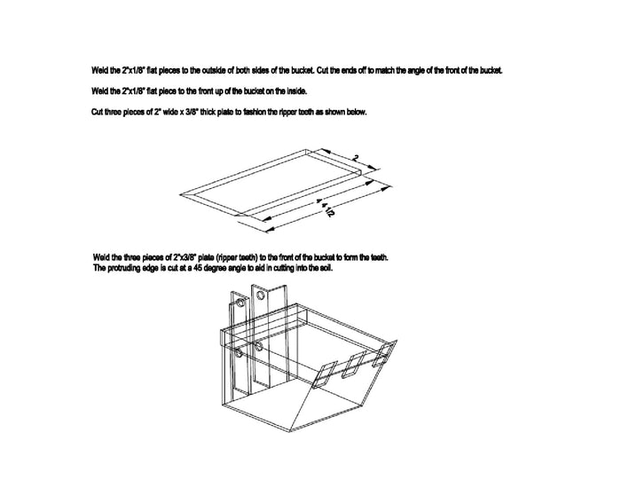 Portable Towable Backhoe DIY Plans - Track Hoe Excavator Garden Digger Build Your Own