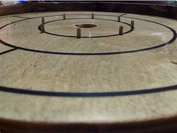 Portable Wooden Crokinole Board DIY Plans - Family Children Adults Table Games