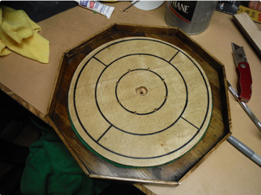 Portable Wooden Crokinole Board DIY Plans - Family Children Adults Table Games
