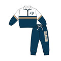 Preorder (moq 5)Baby Boys Eagles Zip Pullovers Top Jogger Pants Team Clothes Set