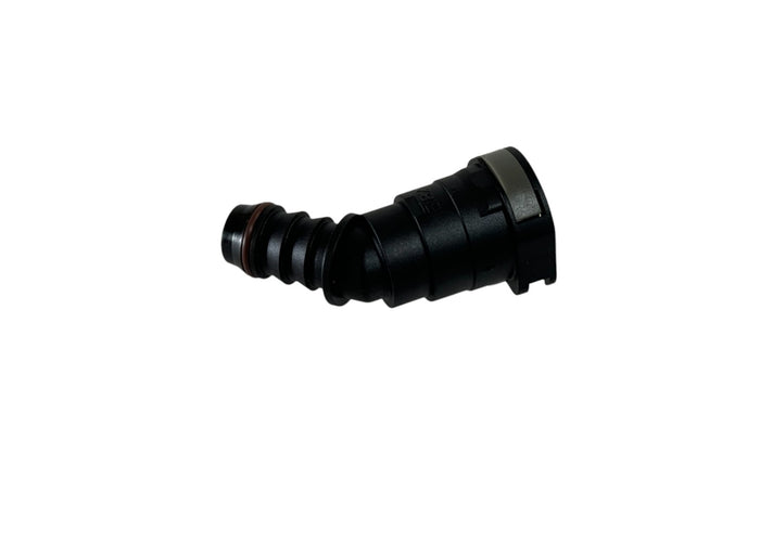 Quick Release Fitting to 5/8" Barb 45 Degree Factory 5/8" Valve Cover Connection (Plastic) - Motion Raceworks