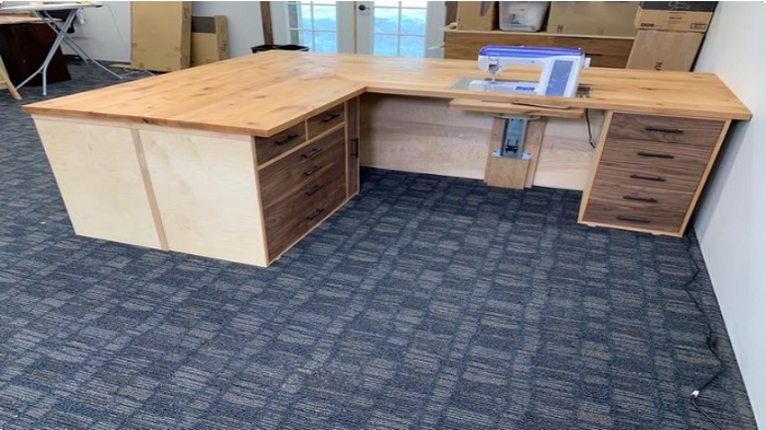Quilting Desk Building Plans DIY Sewing Table Craft Cutting Desk Woodworking