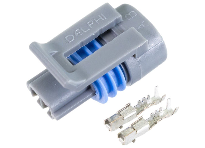 RIFE 2 pin Delphi Metri-Pack IAT Sensor Crimp Connector Kit (52-2PinC-IAT)