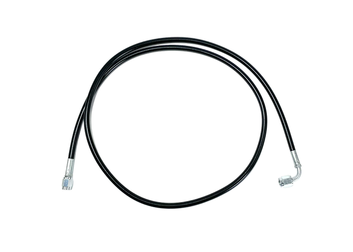RIFE 3AN Black 72" Hose Straight/90° - Motion Raceworks