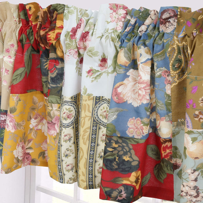 Ryleigh Floral Patchwork Country Garden Fall Flowers Paisley Window Valance