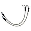 S550 & S650 Mustang F3 Brake Line Kit +9" From Stock Length -03AN 90° Female on Caliper End, 010-0250R9 - Motion Raceworks