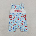 Sibling 4th of July Kids Clothes - "I ❤️ USA" Red White Blue Patriotic Collection