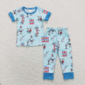 Sibling Baby Boys Cat Dr Reading Top Pants Outfit