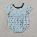 Sibling Baby Boys Girls Ducks Hunting Shorts Set Pockets Knee Length Dress Rompers