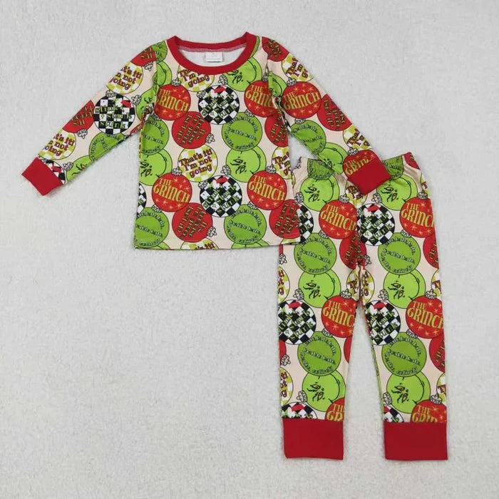 Sibling Baby Boys Girls Grin Lights Christmas Pajamas Set Knee Length Dress Zipper Footie Rompers