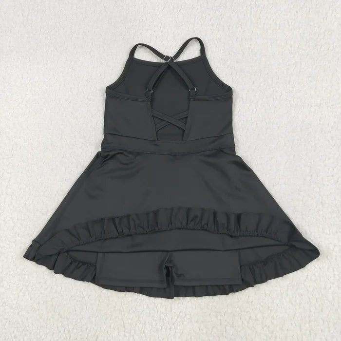 Sibling Baby Girls 6 Style Black Athletic Active Wear Work Out Dresses Set