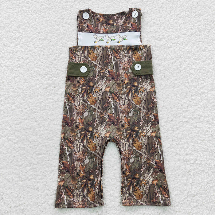 Sibling Baby Girls  Boys Mallard Duck Camo Shorts Outfit /Romper
