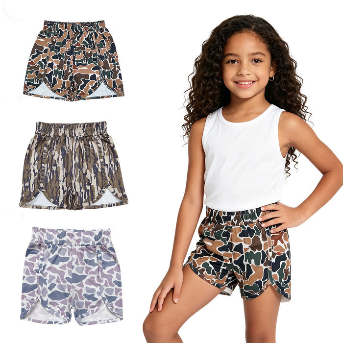 Sibling Baby Girls Camo Shorts