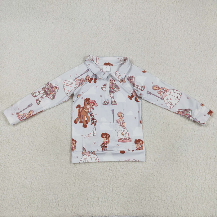 Sibling Baby Girls Cartoon Toy Outfit +Pullover Top